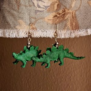 Stegosaurus earrings