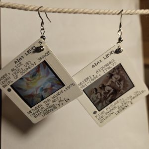 Photo slide earrings