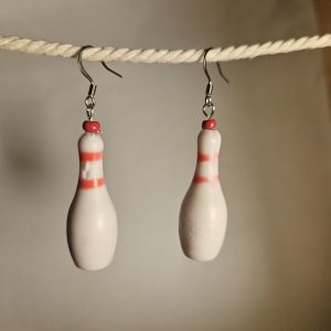 Bowling pin earrings